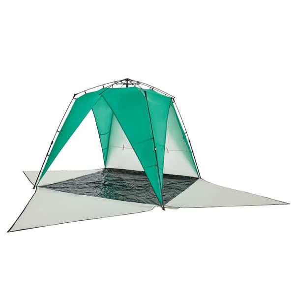vidaXL 4-personers campingtelt vandtæt quick-release grøn