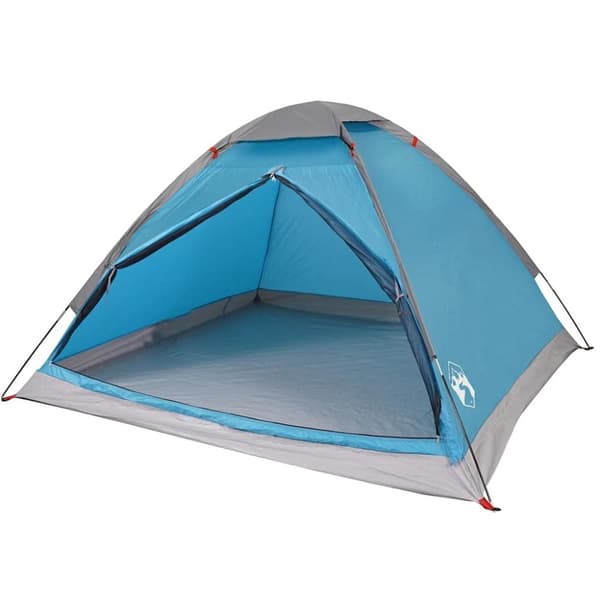 vidaXL Kuppeltelt for camping 1 person blå vanntett