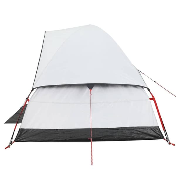 vidaXL Kuppeltelt for camping 2 personer hvit blendingsstoff vanntett