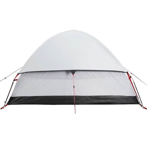 vidaXL Kuppeltelt for camping 2 personer hvit blendingsstoff vanntett
