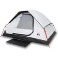 Miniatyrbilde 2 av 11: vidaXL Kuppeltelt for camping 2 personer hvit blendingsstoff vanntett