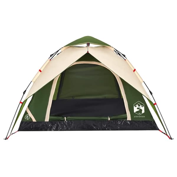 vidaXL 4-personers campingtelt quick-release grøn