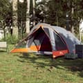 Miniatyrbild 3 av 11: vidaXL Campingtält 4 personer grå och orange vattentätt