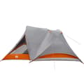 Miniatyrbild 8 av 11: vidaXL Campingtält 4 personer grå och orange vattentätt