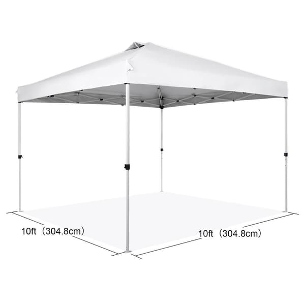 304,8cm x 304,8cm bärbart vattentätt och solskyddat lusthus, pop-up kapelltält med rullväska och 4 sandsäckar, lätt att montera