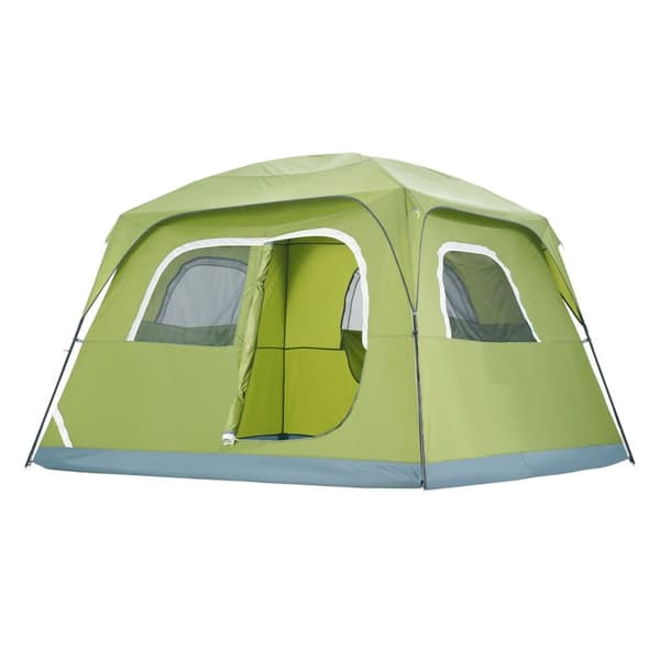 305 x 275 x 200 cm 6-personers utrymme regntätt campingtält, högkvalitativt tyg, insektssäkert, bra ventilation