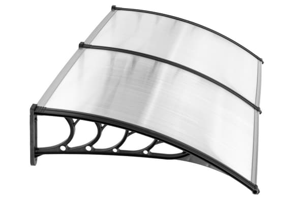 Afdækning - dobbelt dørafdækning - polycarbonat - 96x196,5x27 cm