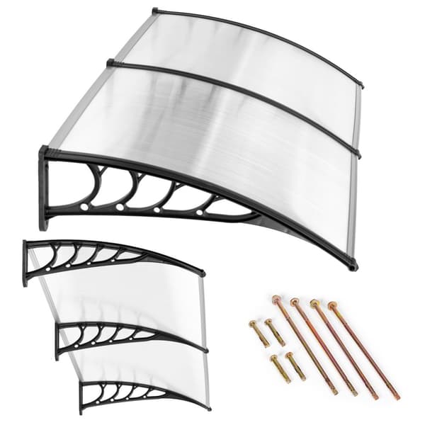 Afdækning - dobbelt dørafdækning - polycarbonat - 96x196,5x27 cm