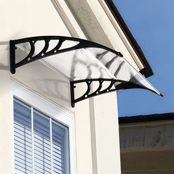 Afdækning - dørafdækning - polycarbonat - 75,5 x 101 x 23 cm