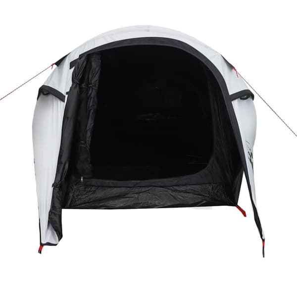 vidaXL Tunneltelt for camping 3 personer hvit blendingsstoff vanntett
