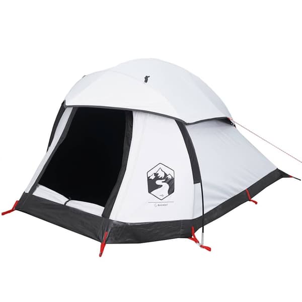 vidaXL Kuppeltelt for camping 1 person hvit blendingsstoff vanntett