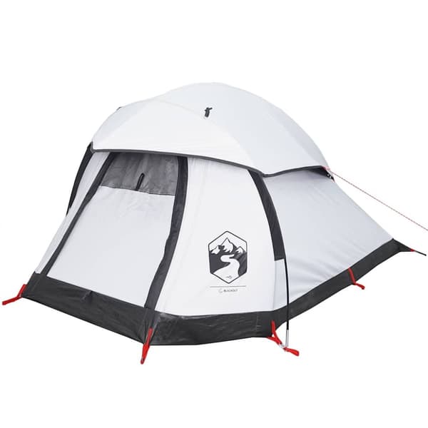 vidaXL Kuppeltelt for camping 1 person hvit blendingsstoff vanntett