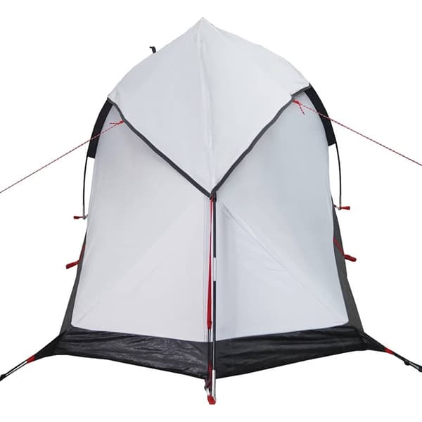 vidaXL Kuppeltelt for camping 1 person hvit blendingsstoff vanntett