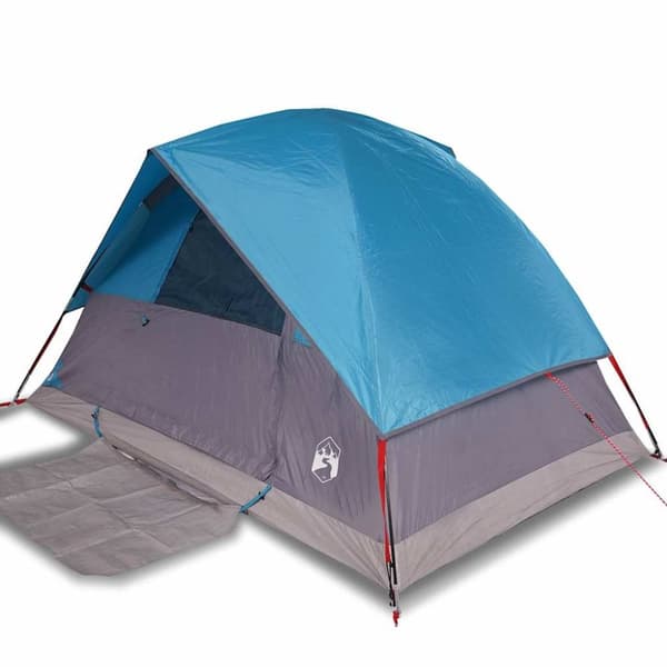 vidaXL 4-personers campingtelt vandtæt blå