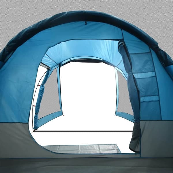 vidaXL 4-personers campingtelt vandtæt blå