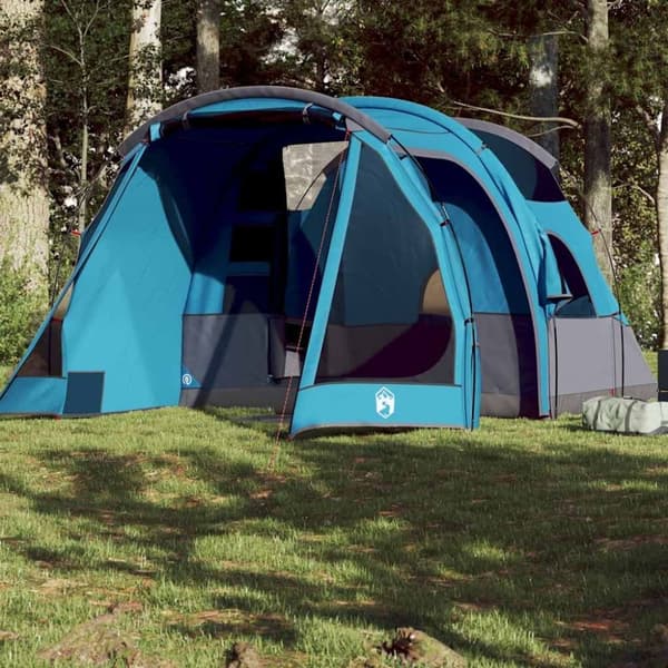 vidaXL 4-personers campingtelt vandtæt blå