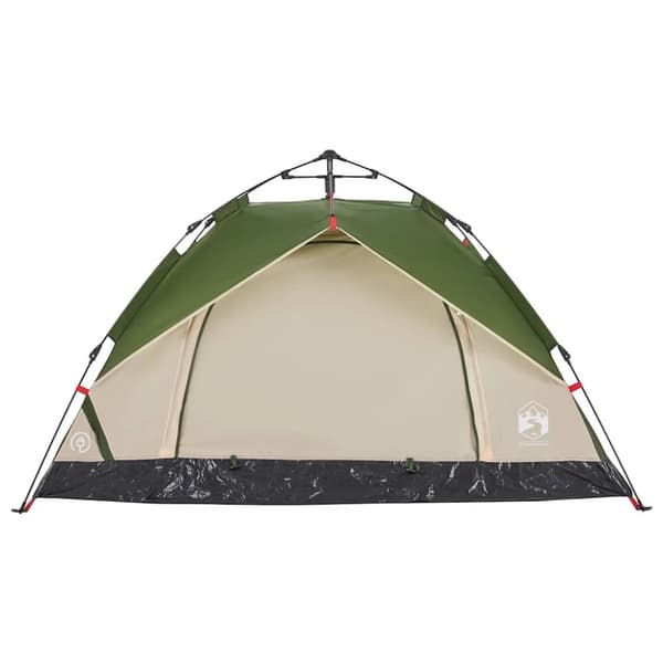 vidaXL 2-personers campingtelt kuppel quick-release grøn
