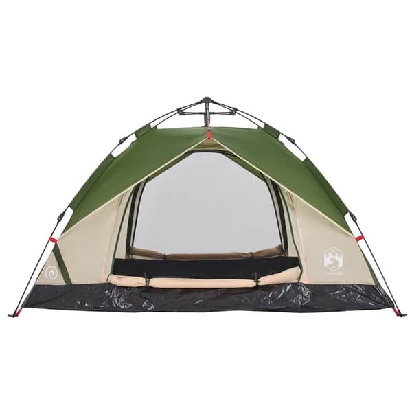 vidaXL 2-personers campingtelt kuppel quick-release grøn