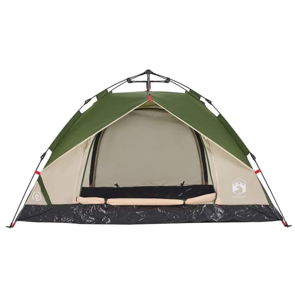 vidaXL 2-personers campingtelt kuppel quick-release grøn