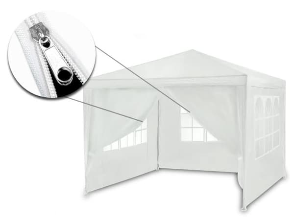 Havepavillon hvid 3x3m 4936