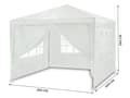 Miniatyrbillede 4 af 4: Havepavillon hvid 3x3m 4936