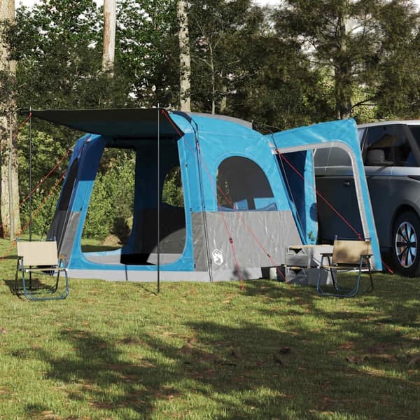 vidaXL Autoteltta 4 henkilölle sininen vedenkestävä