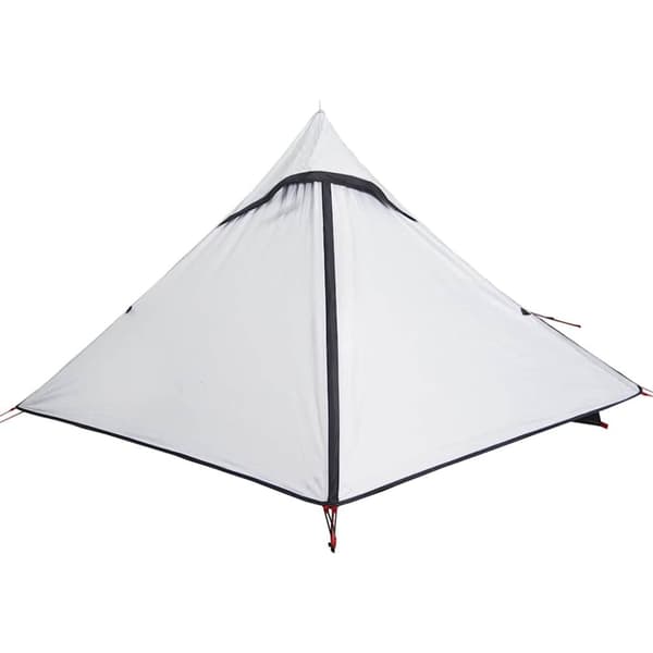 vidaXL Campingtelt for 2 personer hvit blendingsstoff vanntett