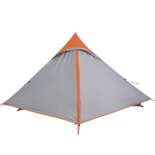 vidaXL Campingtelt 2 personer grå vanntett