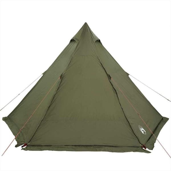 vidaXL Familietelt for camping 6 personer olivengrønn vanntett
