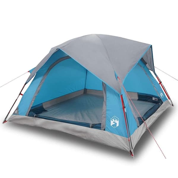 vidaXL 4-personers campingtelt vandtæt blå
