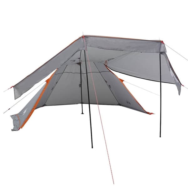 vidaXL Campingtelt tipi 5 personer grå vanntett