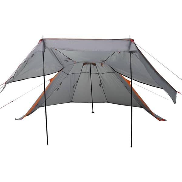 vidaXL Campingtelt tipi 5 personer grå vanntett