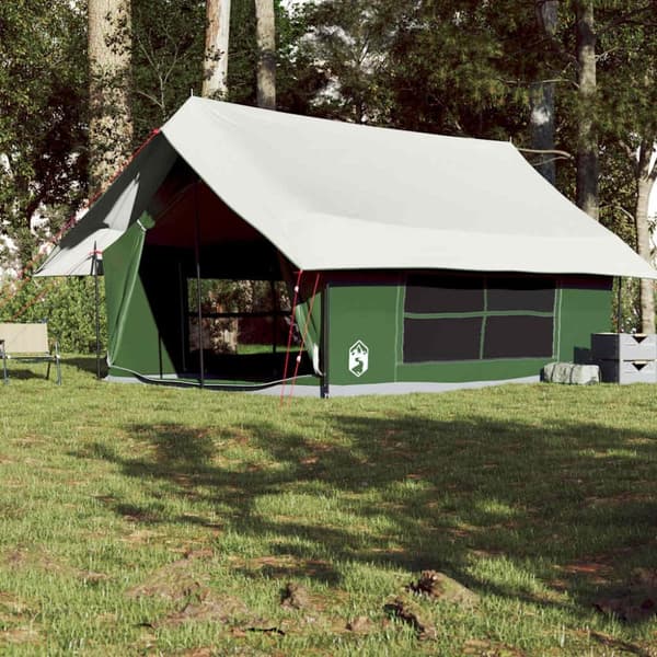 vidaXL Campingtelt 5 personer grønn vanntett