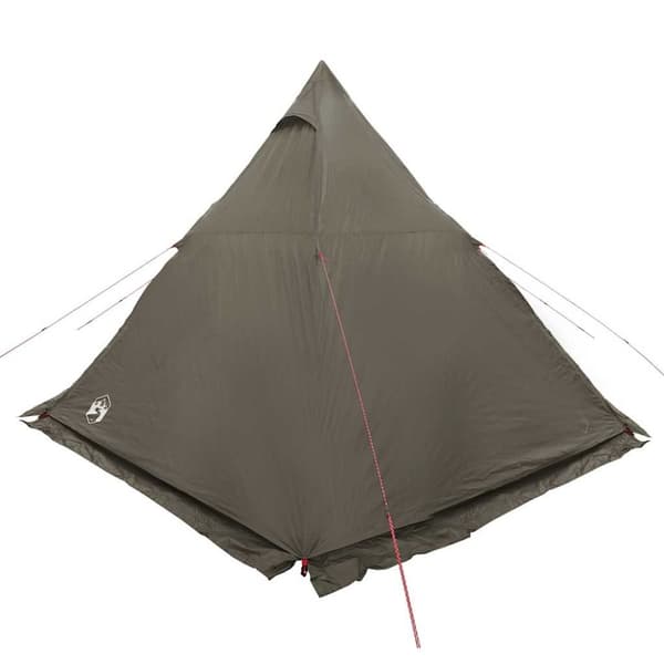 vidaXL Familietelt for camping 6 personer brun vanntett