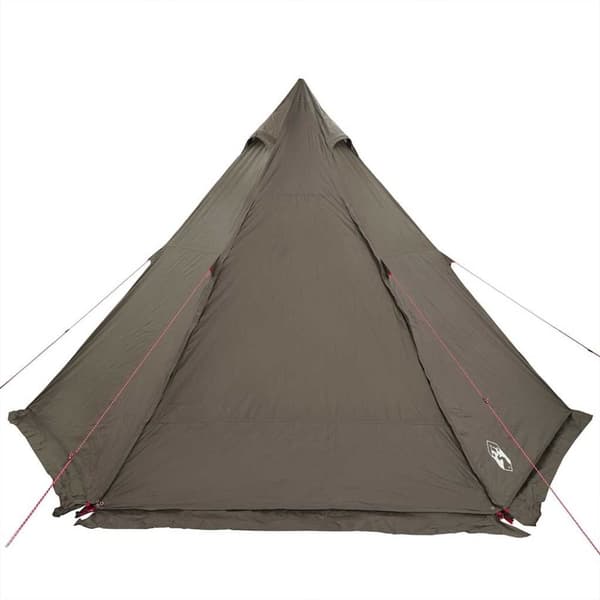 vidaXL 6-personers campingtelt vandtæt brun