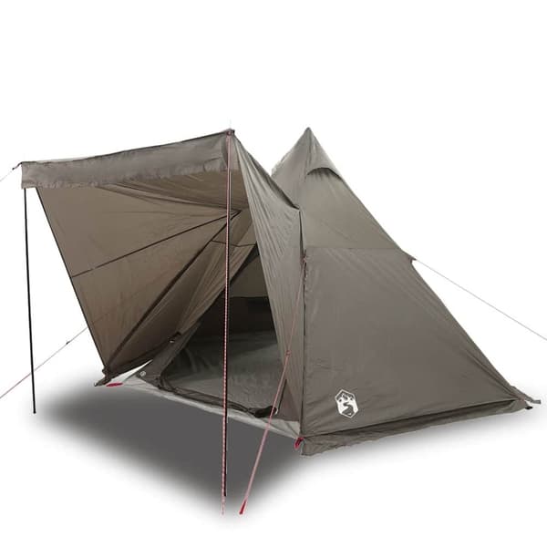 vidaXL 6-personers campingtelt vandtæt brun