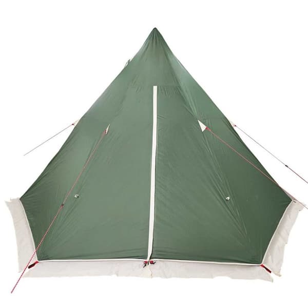 vidaXL Tipi-telt for camping 6 personer grønn vanntett