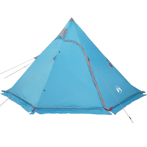 vidaXL Campingtelt tipi 5 personer blå vanntett