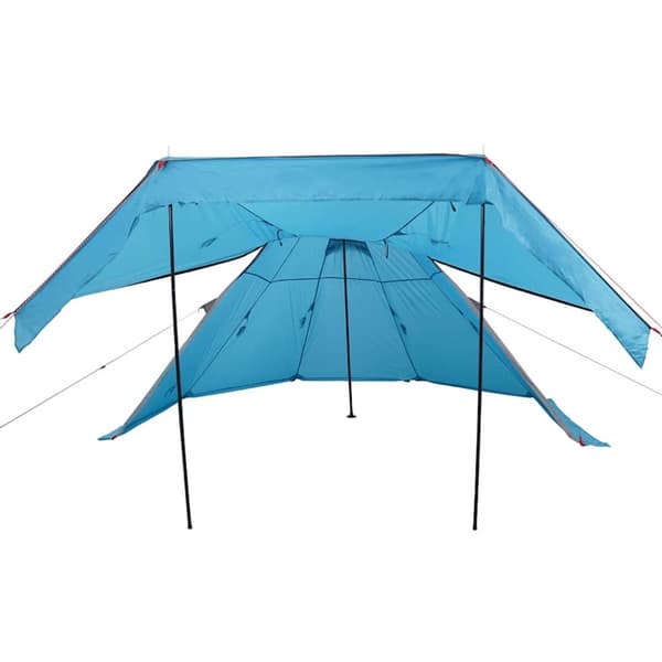 vidaXL Campingtelt tipi 5 personer blå vanntett