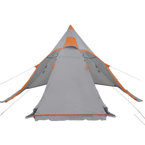 vidaXL 5-personers campingtelt vandtæt grå