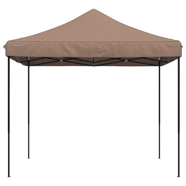 Taitettava pop-up juhlateltta ruskea 292x292x315 cm
