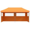 Miniatyrbillede 3 af 9: foldbart pop-up festtelt med 3 sidevægge orange