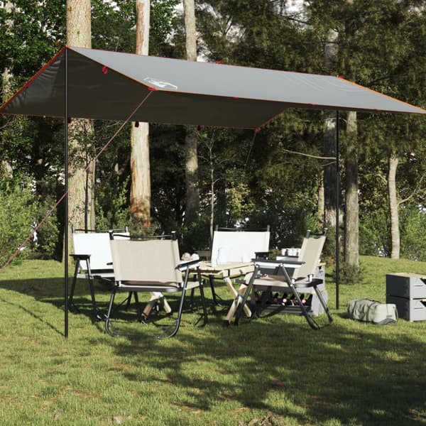 Tarp grå och orange 400x294 cm vattentät