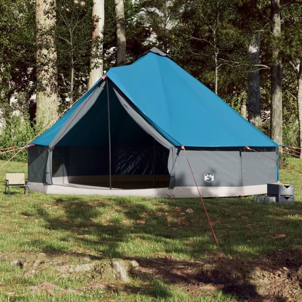 Familjetält tipi 12 personer blå vattentätt