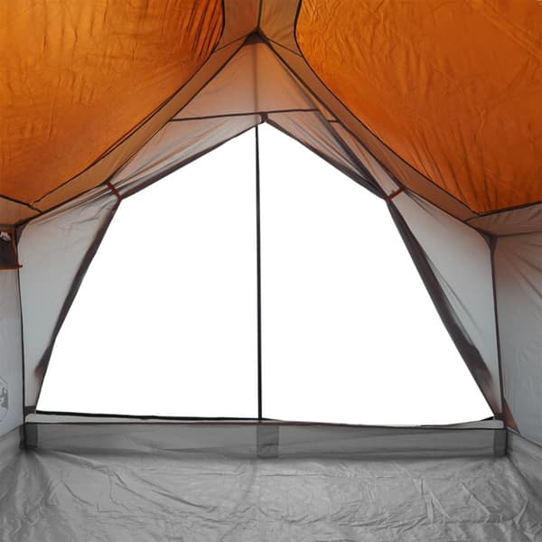 Campingtält 5 personer grå och orange vattentätt