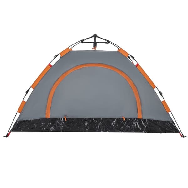Campingtält 2 personer grå och orange snabbrest