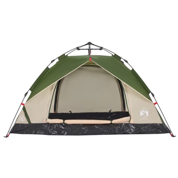 2-personers campingtelt kuppel quick-release grøn