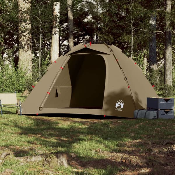 4-personers fisketelt quick release olivengrøn