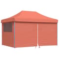 Miniatyrbillede 2 af 10: foldbart pop-up festtelt med 4 sidevægge terracotta