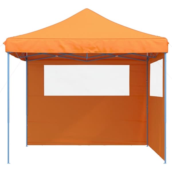 foldbart pop-up festtelt med 2 sidevægge orange